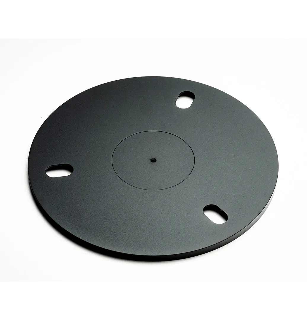 Den støpte aluminiumstallerkenen til Pro-Ject E1.2